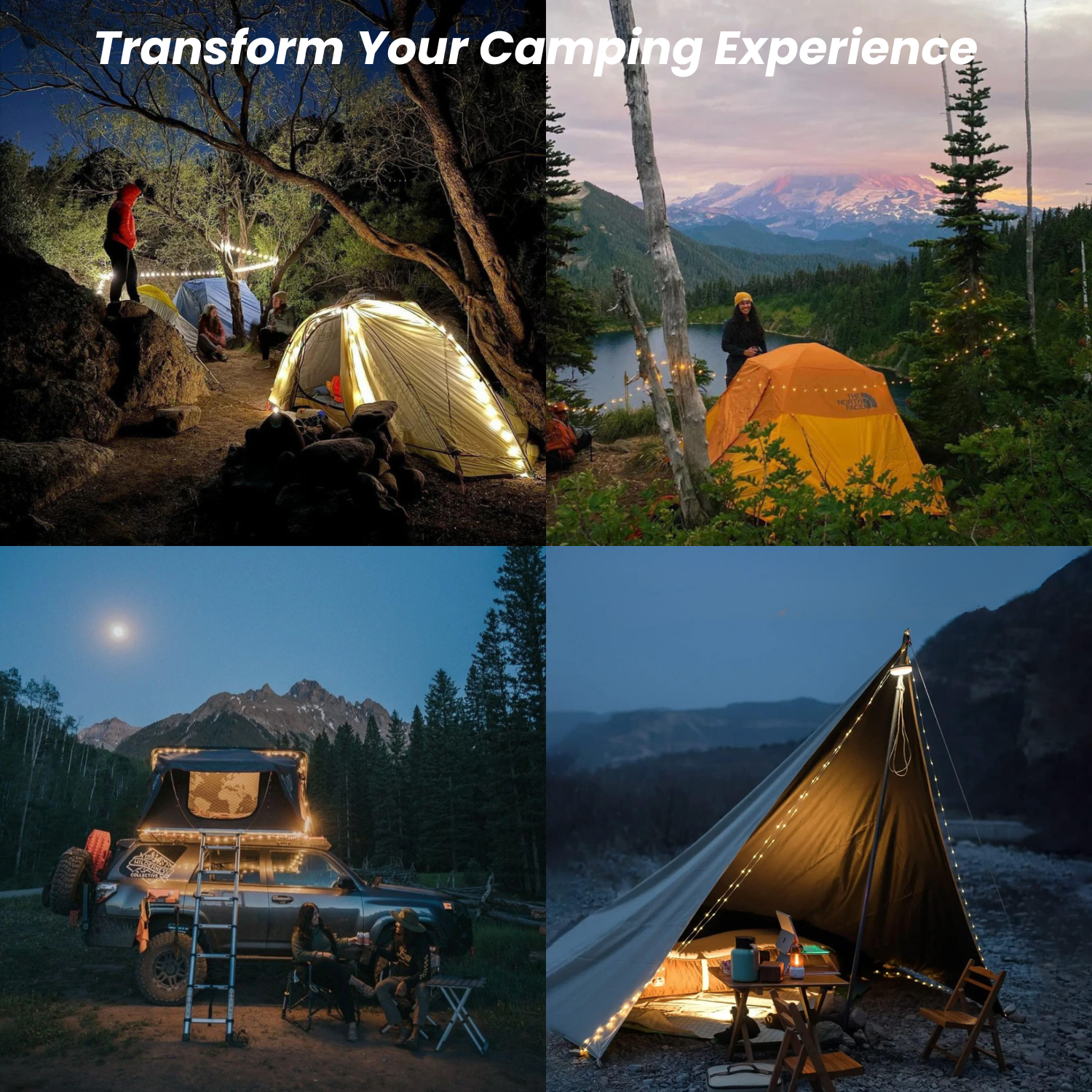 anaconda radio link device tent lamp GlowMate™ 4-in-1 String Lights – AidoCamper